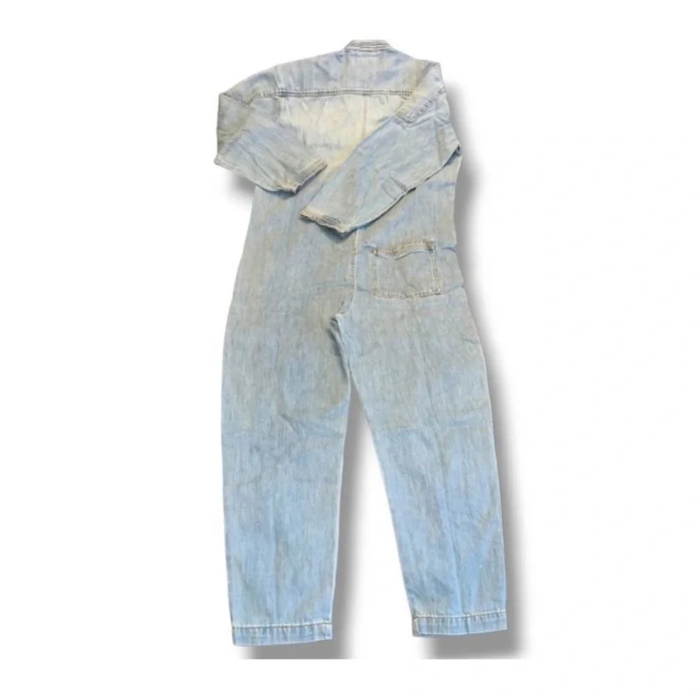 FREE PEOPLE x Sandrine Rose Denim Jumpsuit medium - Picture 5 of 9